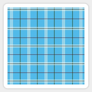 Sky Blue Plaid Sticker